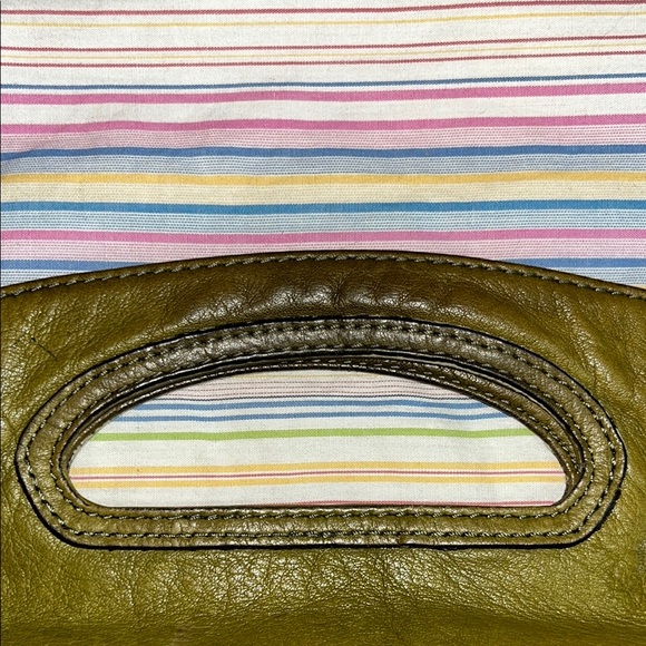 B. Makowsky Olive Green Studded Shoulder Bag - Picture 5 of 16